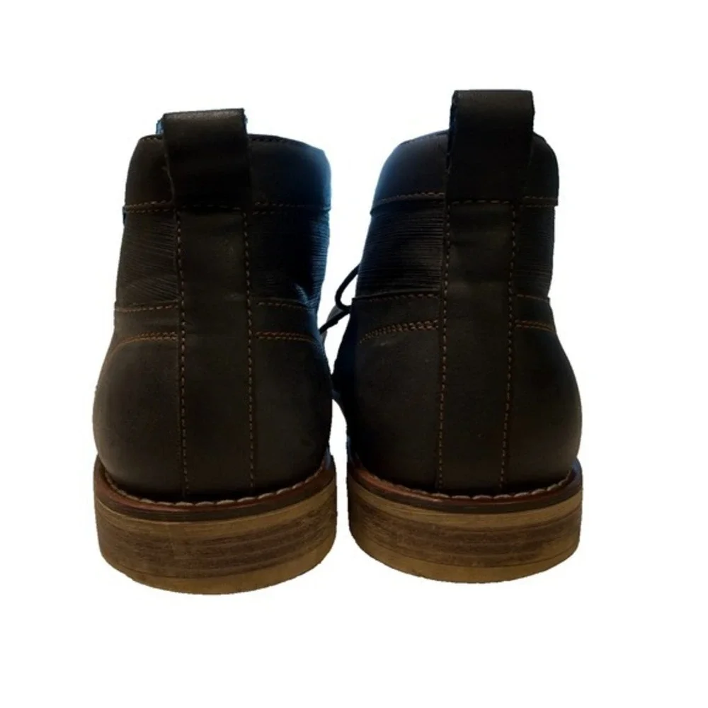 RYE by Number Eye Mens Leather Chukka Boots Brown Lace Up Desert Boots Size 9